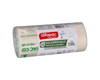 Bolsas de basura para residuos compostables 130 L Alfapac profesional - 20 bolsas