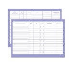 Registre unique du personnel elve a4 210x297mm papier lisse épais 52 pages imprimées recto verso