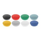 Plots magnétiques aimants Ø 30 mm Discofix standard Magnetoplan - Lot de 10, assortis