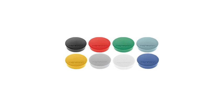 Plots magnétiques aimants Ø 30 mm Discofix standard Magnetoplan - Lot de 10