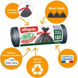 Garbage bag Alfapac 160 liters - Box of 30