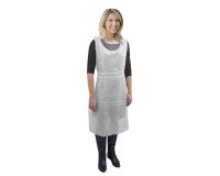 Delantal desechable blanco - paquete de 100