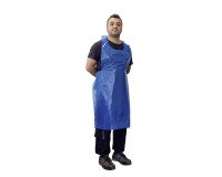 Delantal desechable azul - Caja de 100