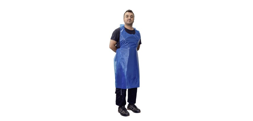 Disposable blue apron - pack of 100
