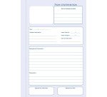 Manifold 'Fiche d'intervention', original + 2 duplicata