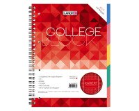 Cahier à spirale A4 avec intercalaires 'Collège' Landré
