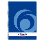 Cahier spirale Herlitz  X Book A5, blanc ligné, 160 pages
