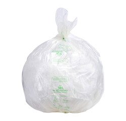 Sac poubelle pour déchets compostable 50 L Alfapac professionnel - 20 sacs