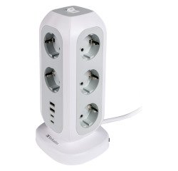 Torretta multiprese 15 in 1 Verbatim 11xEU CA; 2xUSB; 2xUSB-C