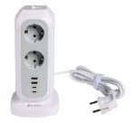 Torretta multiprese 15 in 1 Verbatim 11xEU CA; 2xUSB; 2xUSB-C