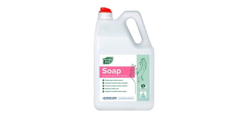 Sapone liquido per le mani emolliente idratante Verde Eco Interchem 5 litri