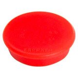 Plots magnétiques aimants rond Ø 24 mm Franken - Lot de 10 - rouge