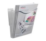Deflecto DocuPockets Wandhalterung im Hochformat, 1 Fach, transparent