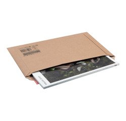 Large opening A4+ cardboard shipping pouch - 3.5 x 34 x 23.5 cm