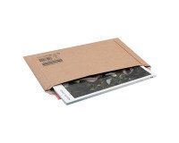 Verzendhoesjes karton grote opening 40 x 28,5 x 3 cm