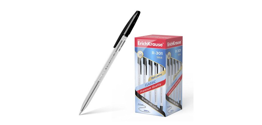Penna a sfera classica R-301 stick punta 1mm Erich Krause