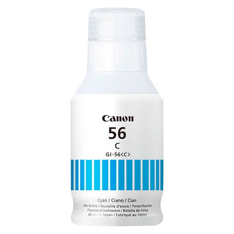 Canon GI56C- ink bottle separate colours for inkjet printer Maxify