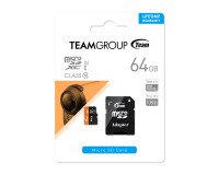 Tarjeta de memoria Micro SDXC  64 Gb clase 10 TeamGroup con adaptador