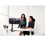 Bras porte écrans double Reflex Fellowes noir