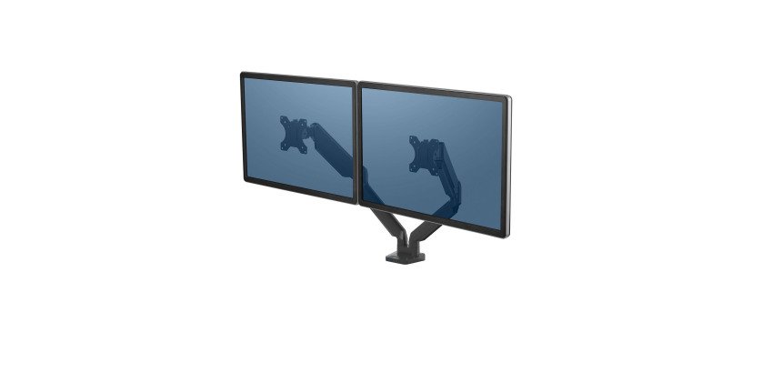 Bras support écrans double à ressort à gaz Platinum Series