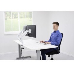 Double gas spring monitor arm support Platinum Series