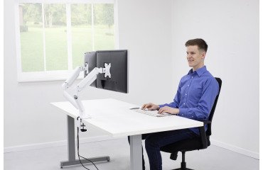 Zweifacher Gasfeder-Monitorarm Platinum Series