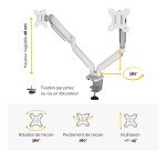 Scherm ondersteunende arm dubbel Platinum Series
