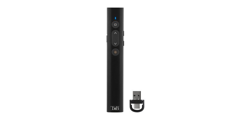 Wiederaufladbarer Laserpointer USB-A & USB-C Schwarz TNB