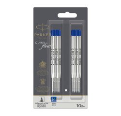 Recarga de tinta QUINK para bolígrafo M Parker - Blister de 10