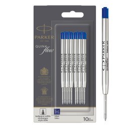 Recharge d'encre QUINK pour stylo bille M Parker - Blister de 10