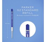 Recharge d'encre QUINK pour stylo bille M Parker - Blister de 2