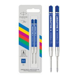 Recharge d'encre QUINK pour stylo bille M Parker - Blister de 2