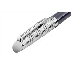 En_stylo plume hemisphere laque gris bleu