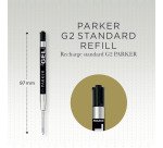 Recharge d'encre QUINK pour stylo gel Parker