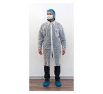 Kit visitatore monouso in PLP bianco, 1 unità