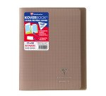 Cahier piqué Clairefontaine Koverbook 17 x 22 cm grands carreaux 48 pages