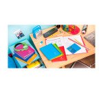 Cahier piqué Clairefontaine Koverbook 17 x 22 cm grands carreaux 48 pages