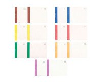 De_bloc vendeur 100 feuillets 60x135 mm assortis