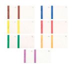 Lot de 10 blocs de 100 tickets vendeurs double numérotage - couleurs assorties - Exacompta - 6,6 x 13,5 cm