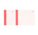 Lot de 10 blocs de 100 tickets vendeurs double numérotage - couleurs assorties - Exacompta - 6,6 x 13,5 cm