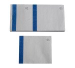 Lot de 10 blocs de 100 tickets vendeurs double numérotage - couleurs assorties - Exacompta - 6,6 x 13,5 cm