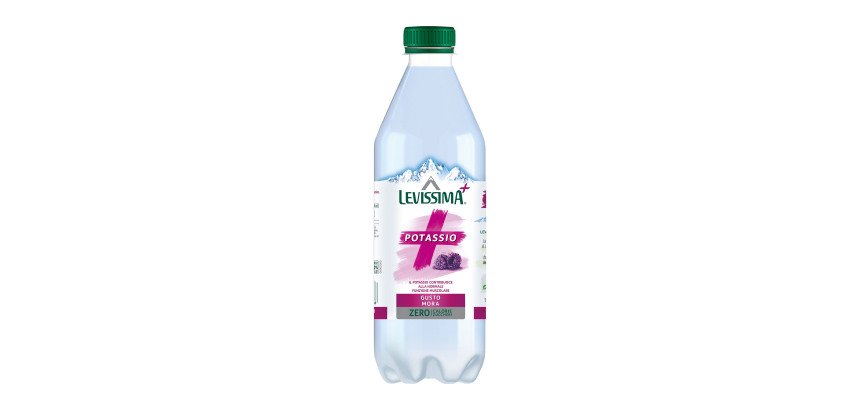 Acqua minerale Levissima+ Potassio gusto mora 12 bottiglie da 500 ml