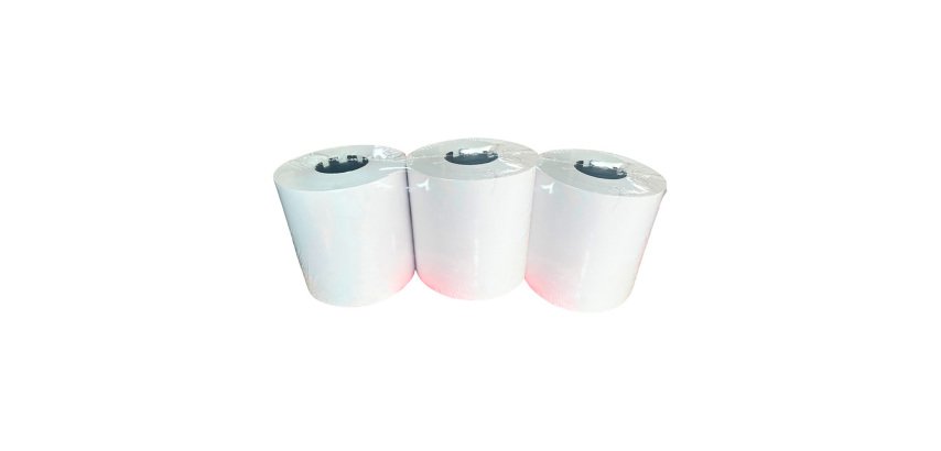 Techfive – Lot de 3 rouleaux thermiques 80×80 mm pour imprimante thermique