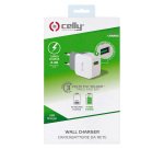 Celly Caricatore USB-A da Muro 12W Turbo - Caricatore alimentatore TURBO USB-A da muro 12W USB-A per Smartphone o Tablet TCUSBTURBO