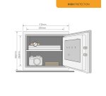 Fireproof High Security Protection Safe (19 L, 25.3 L, 36.9 L) - Yale electronic lock