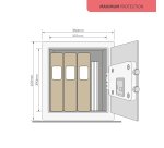 Coffre-fort haute sécurité Yale 35,5 litres serrure électronique