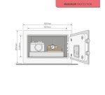 Maximum Protection High Security Motorized Biometric Safe (18.6, 49 L) - Yale Electronic and Fingerprint Lock
