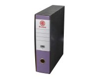 Registratore commerciale dorso 8 cm meccanismo a leva rivestimento in polipropilene Bruneau Premium A4 viola