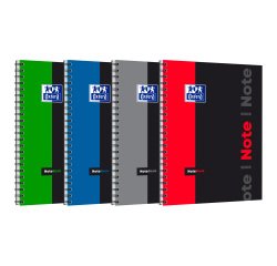Cahier spirale Oxford Etudiants Notebook A4+ 24 x 32 cm petits carreaux 160 pages
