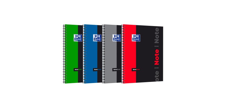 Cahier spirale Oxford Etudiants Notebook A4+ 24 x 32 cm petits carreaux 160 pages
